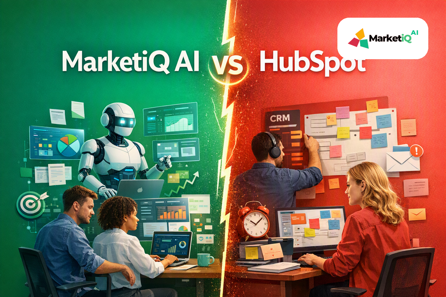 MarketiQ AI vs HubSpot — team