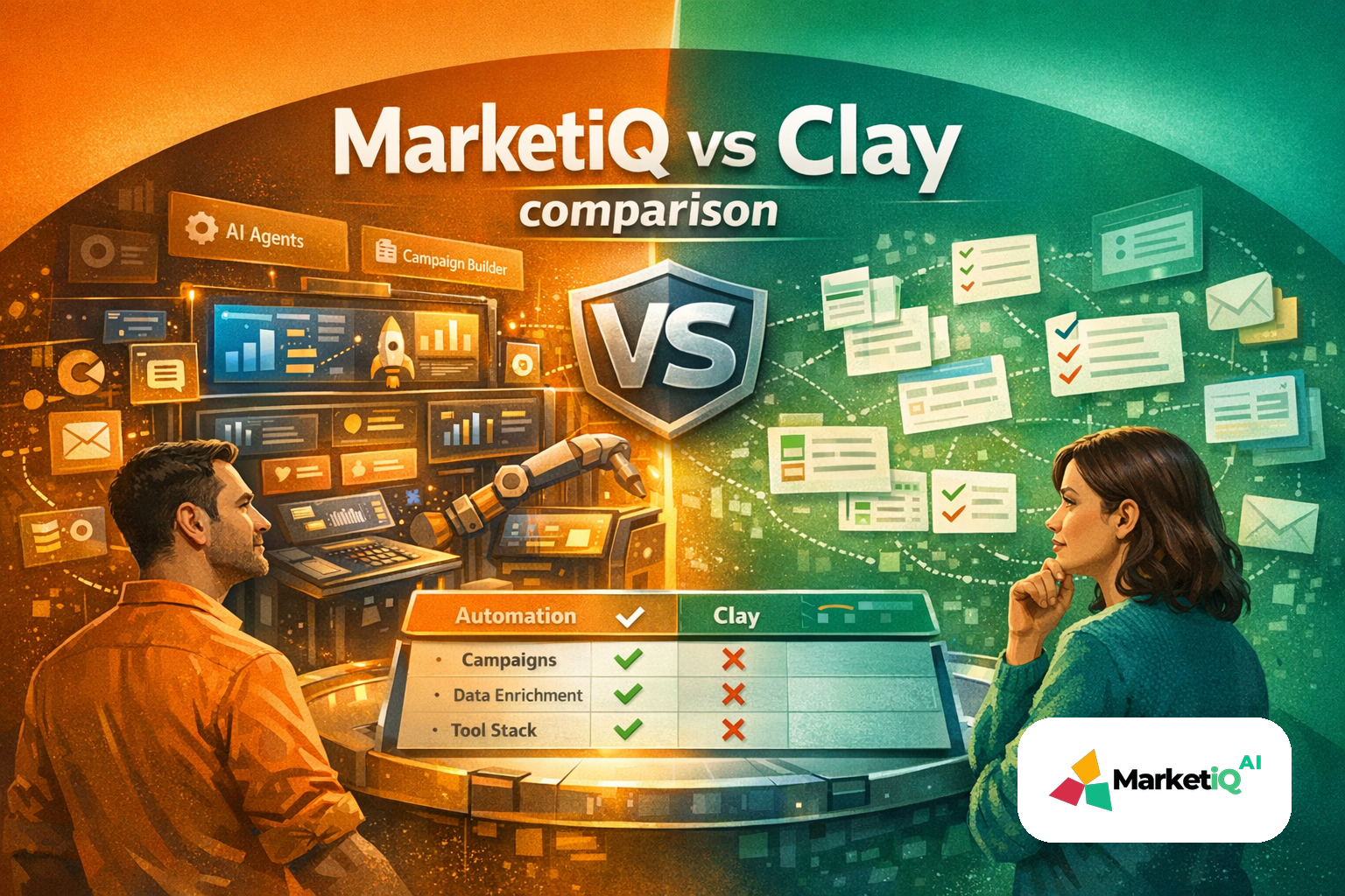 MarketiQ vs Clay comparison — clay
